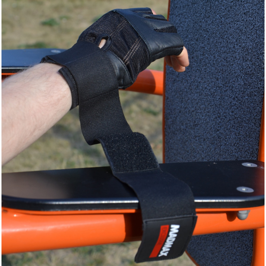 Рукавички для фітнесу MadMax MFG-269 Professional Exclusive Black L