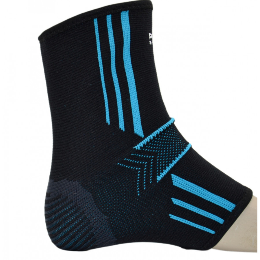 Бандажі на гомілкостоп Power System PS-6022 Ankle Support Evo Black/Blue (2шт.) M