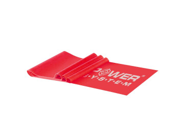 Стрічка-еспандер для спорту та реабілітації Power System PS-4122 Flat Stretch Band Level 2 Red (9-11кг.)