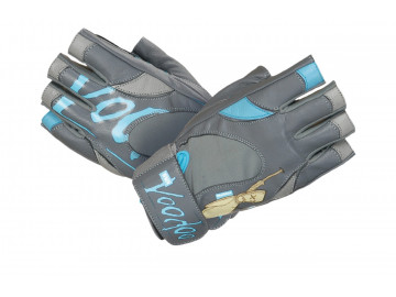 Рукавички для фітнесу MadMax MFG-921 Voodoo Mid grey/light blue S