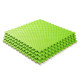 Мат-татами (Мат-пазл ласточкин хвост) WCG EVA 100х100х2 cm Зелено-бежевый