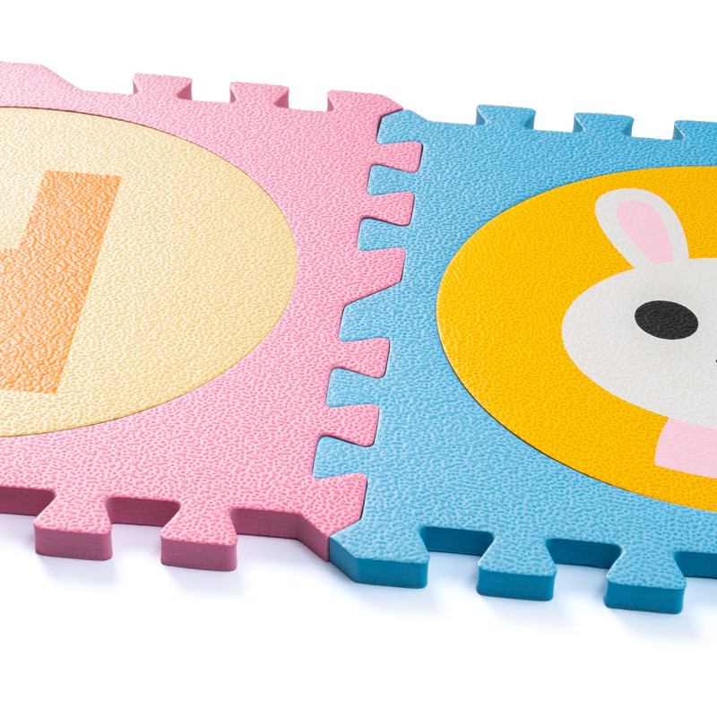 Дитячий килимок-пазл Цифри та Звірі WCG EVA 30х30х1,2 - 20 частин