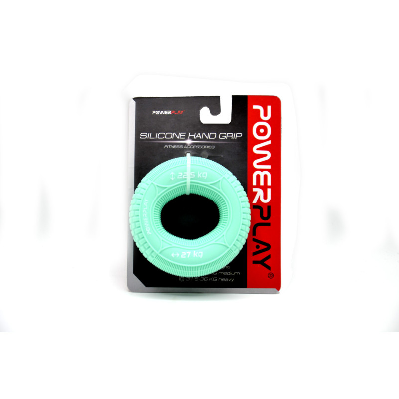 Еспандер кистьовий силіконовий PowerPlay PP-4330 Hand Grip Loops Medium 22.5-27 кг. М'ятний