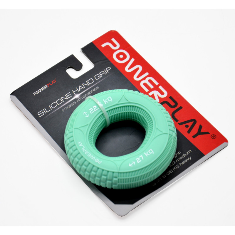 Еспандер кистьовий силіконовий PowerPlay PP-4330 Hand Grip Loops Medium 22.5-27 кг. М'ятний
