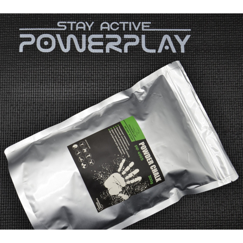 Магнезія спортивна суха PowerPlay PP_4005 Powder Chalk, Вага 300 грам, Зіп-пакет