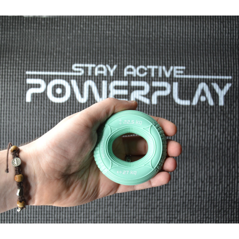 Еспандер кистьовий силіконовий PowerPlay PP-4330 Hand Grip Loops Medium 22.5-27 кг. М'ятний