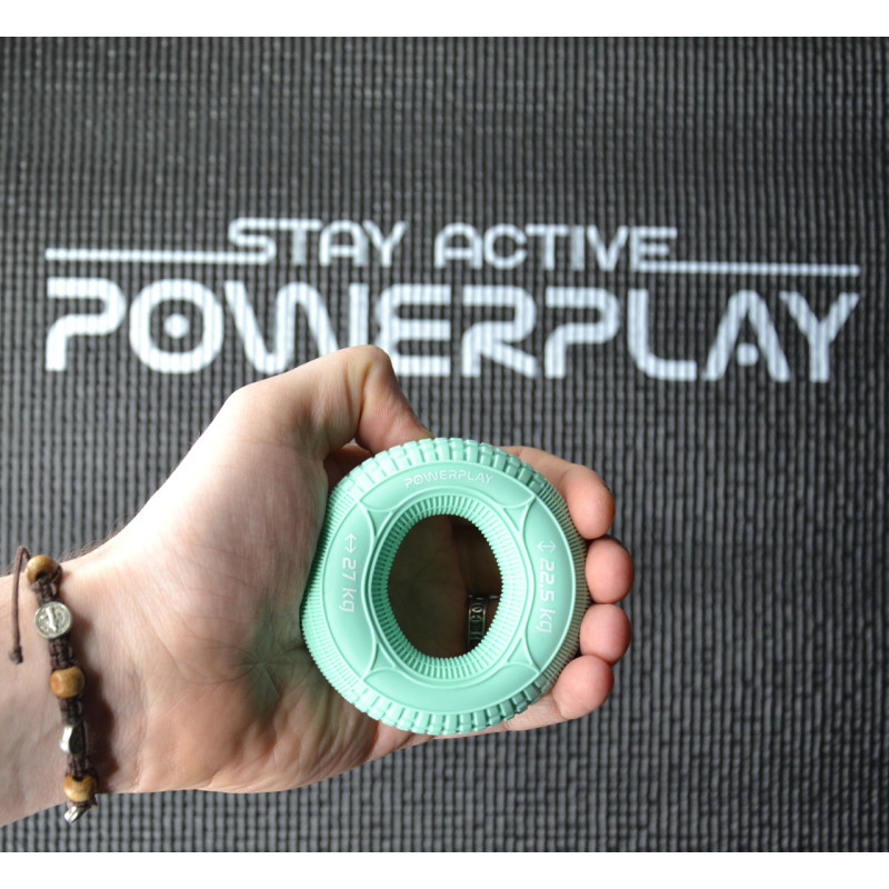 Еспандер кистьовий силіконовий PowerPlay PP-4330 Hand Grip Loops Medium 22.5-27 кг. М'ятний