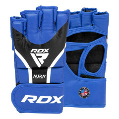 Перчатки для ММА RDX AURA PLUS T-17 Blue/Black M