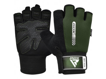 Рукавички для фітнесу RDX W1 Half Army Green M