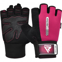 Рукавички для фітнесу RDX W1 Half Pink S Рукавички для фітнесу RDX W1 Half Pink S