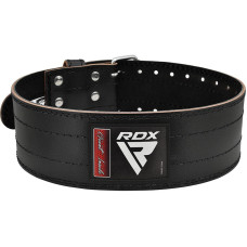Пояс для пауэрлифтинга RDX RD1 кожаный Black XL