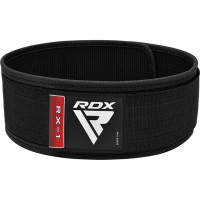 Пояс для важкої атлетики RDX RX1 Weight Lifting Belt, L, нейлон, чорний