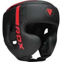 Боксерський шолом RDX F6 KARA Matte Red L