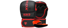 Рукавиці для ММА RDX F6 KARA Matte Red Plus S/M (капа у комплекті)