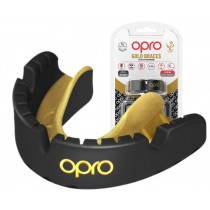 Капа OPRO Gold Braces під брекети доросла (вік 11+) Blackl/Gold (art.102506001)