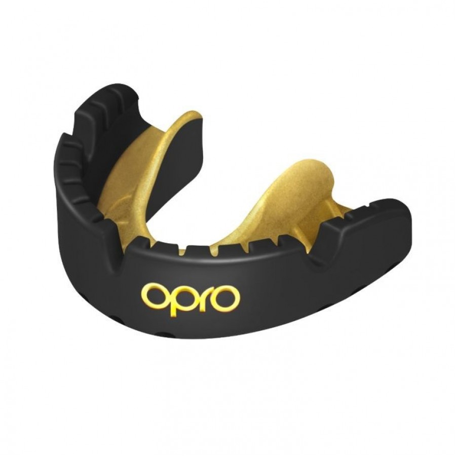 Капа OPRO Gold Braces під брекети доросла (вік 11+) Blackl/Gold (art.102506001)