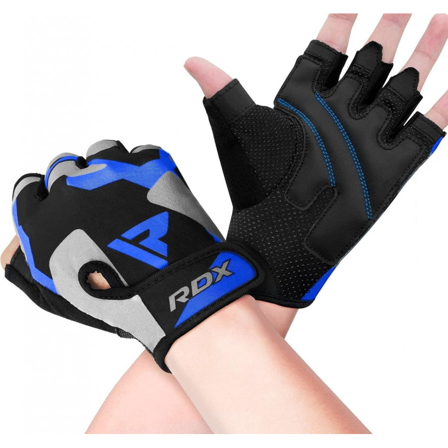 Рукавички для фітнесу RDX F6 Sumblimation Blue XXL