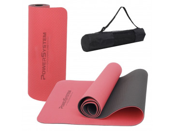 Килимок для йоги та фітнесу Power System PS-4060 TPE Yoga Mat Premium Red (183х61х0.6)