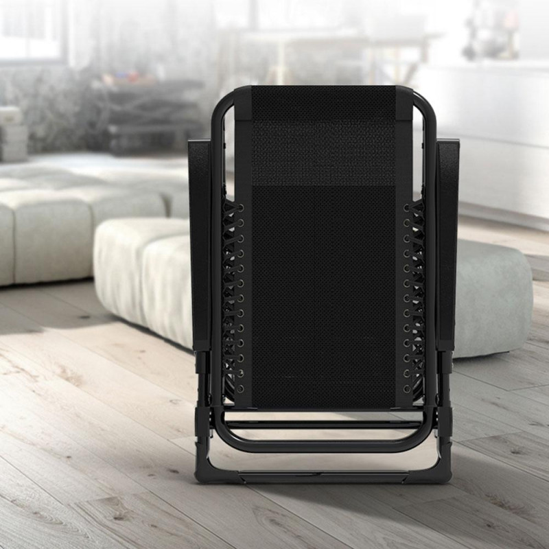 Раскладное кресло шезлонг садовый Zero Gravity WCG R-03 + матрас