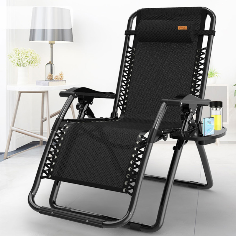 Раскладное кресло шезлонг садовый Zero Gravity WCG R-03 + матрас