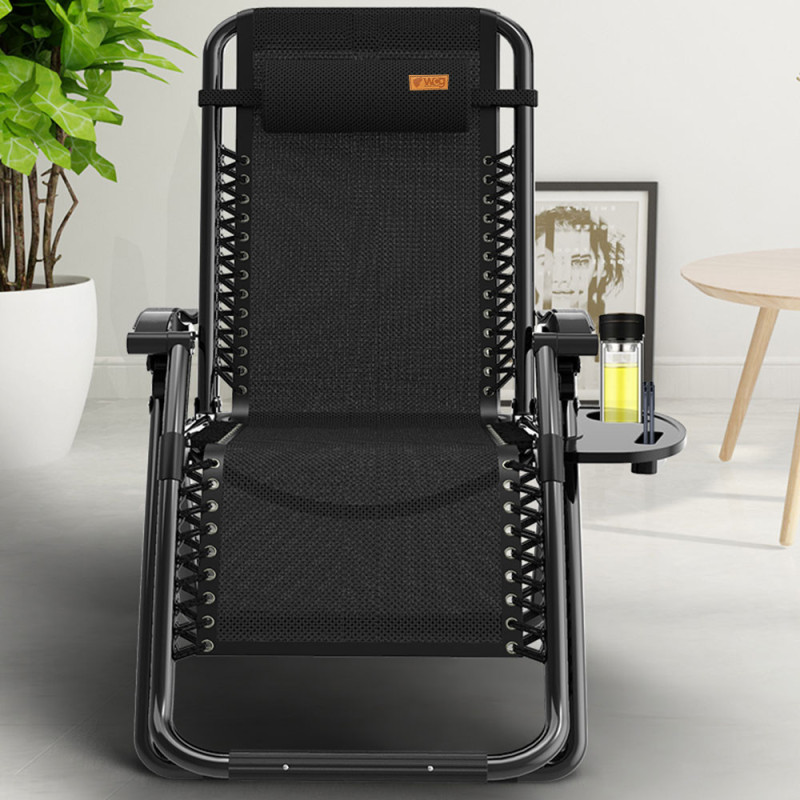 Раскладное кресло шезлонг садовый Zero Gravity WCG R-03 + матрас