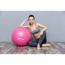 М'яч для фітнесу (фітбол) Power System PS-4018 Ø85 cm PRO Gymball Pink М'яч для фітнесу (фітбол) Power System PS-4018 Ø85 cm PRO Gymball Pink