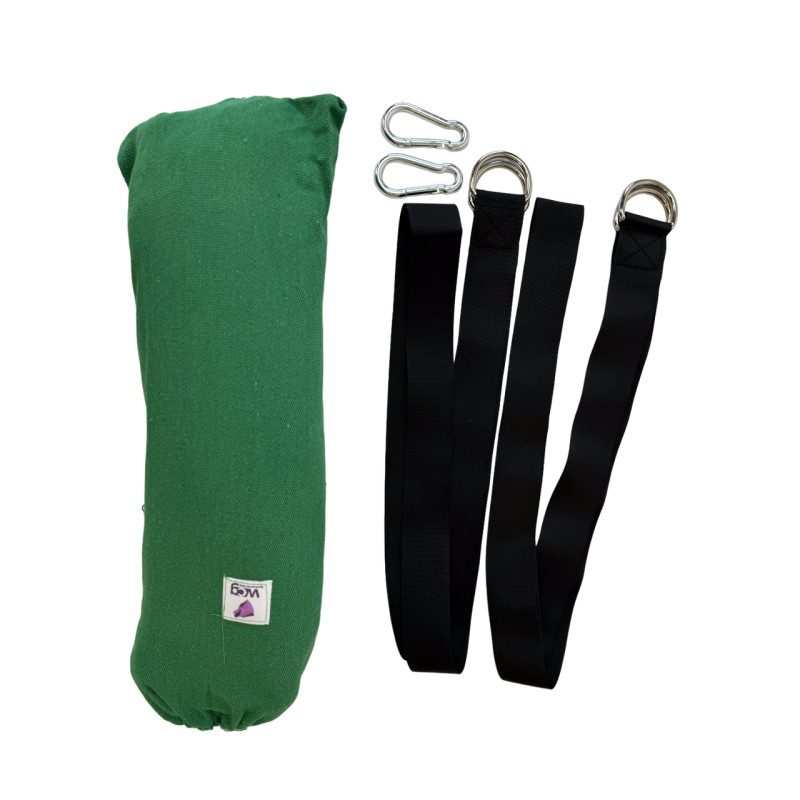 Двомісний гамак з планкою Hygge зелений XXL 200х150 WCG