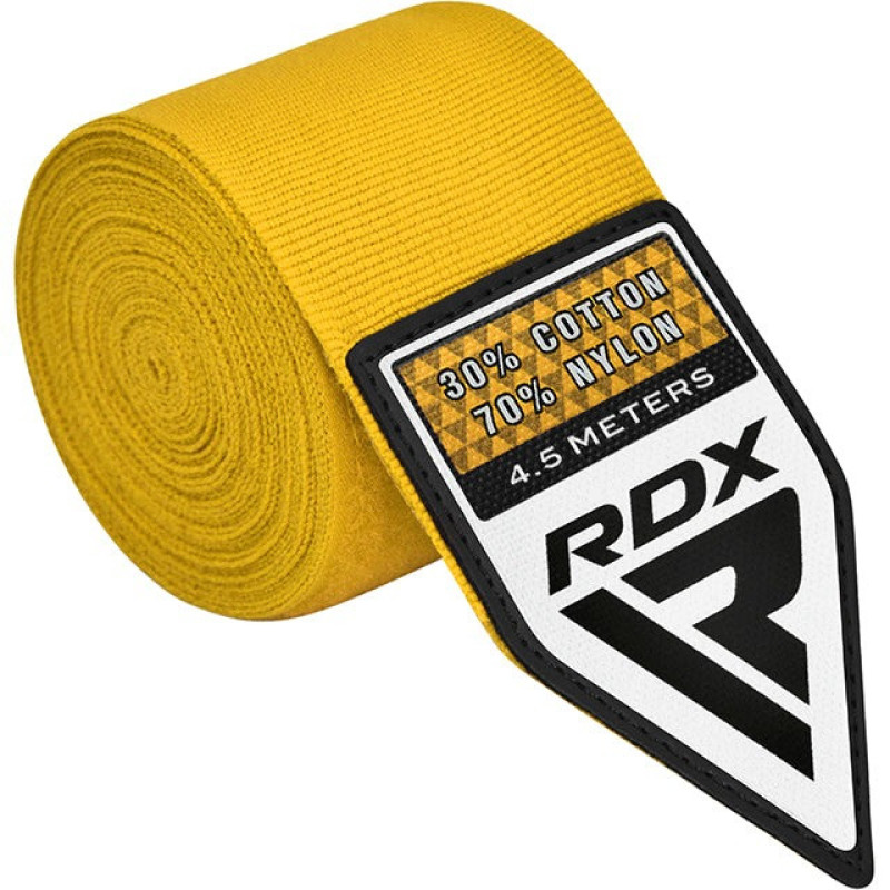Бинти для боксу RDX WX Professional Boxing Hand Wraps Yellow (4.5м.)