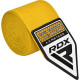 Бинты для бокса RDX WX Professional Boxing Hand Wraps Yellow, Комплектация: пара (2 бинта), Длина 4,5 м, Эластичные, Хлопок, Нейлон, Желтый