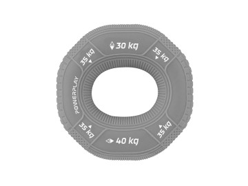 Еспандер кистьовий силіконовий PowerPlay PP-4331 Hand Grip Large 30-35-40 кг. Сірий