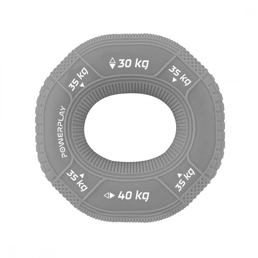 Еспандер кистьовий силіконовий PowerPlay PP-4331 Hand Grip Large 30-35-40 кг. Сірий