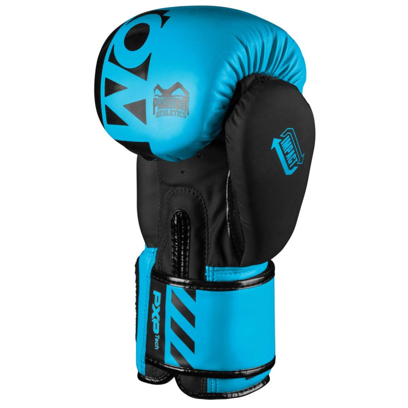 Боксерські рукавиці Phantom APEX Neon Blue 12 унцій (капа )