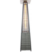 Вуличний обігрівач піраміда (газовий) WCG PH-3R Ротанг