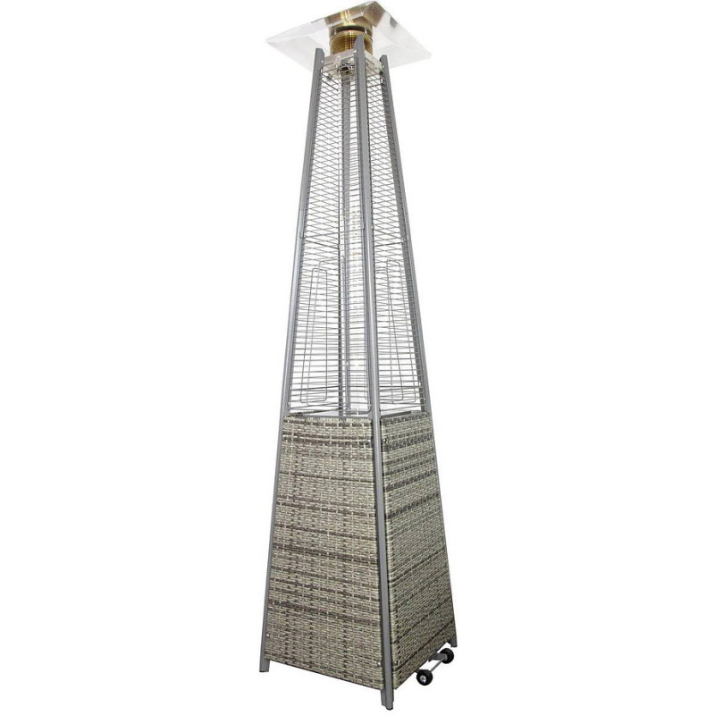 Уличный обогреватель пирамида (газовый) WCG PH-3R Ротанг
