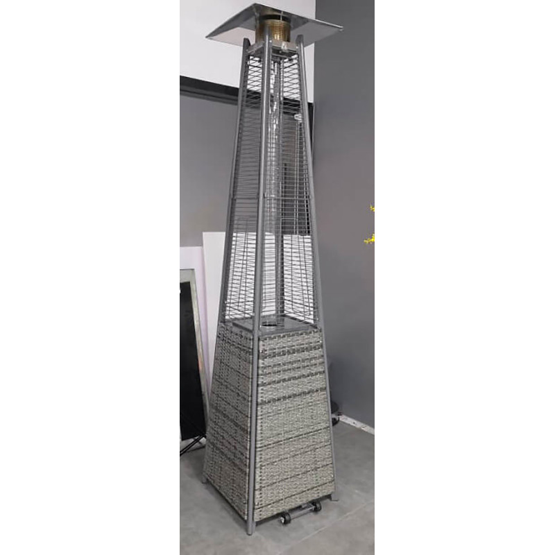 Уличный обогреватель пирамида (газовый) WCG PH-3R Ротанг