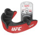 Капа OPRO Silver UFC Self-Fit, Доросла (вік 11+) Red/Black, Посадка: Кип'ятіння та компресійна клітка, плавники, Термопластик, Hi-Flow гель, Червоно-чорний