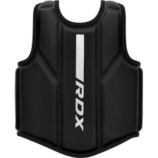 Защитный жилет тренера RDX F6M Kara Coach Chest Protector, Размер L/XL, Искусственная кожа Kalix Skin Maya Hide Leather, Чёрно-белый