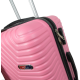 Пластиковый средний колесный чемодан 70L GD Polo бледно-розовый