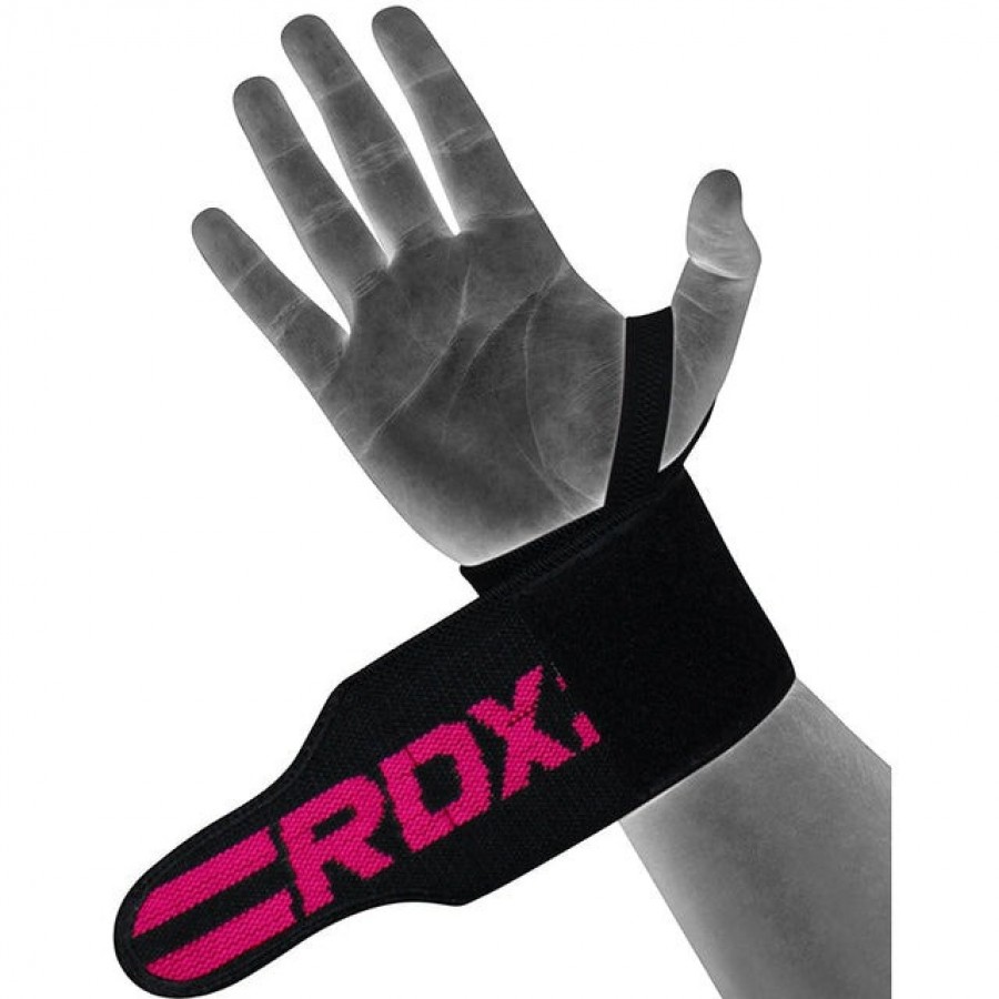 Бинти для зап'ясть (кистьові бинти) RDX W2 Gym Wrist Wraps Pink Pro