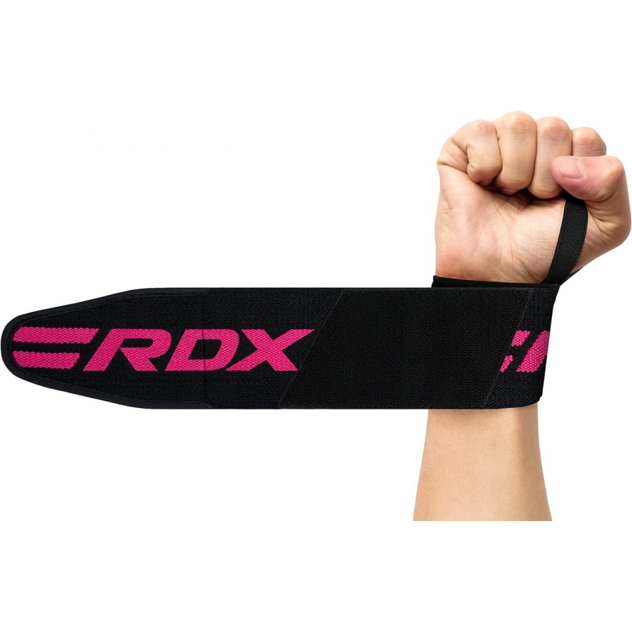 Бинти для зап'ясть (кистьові бинти) RDX W2 Gym Wrist Wraps Pink Pro