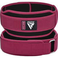 Пояс для важкої атлетики RDX RX5 Double Belt, XS, неопрен/нейлон, рожевий
