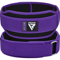 Пояс для важкої атлетики RDX RX5 Double Belt, S, неопрен/нейлон, фіолетовий