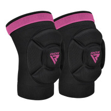 Наколенники спортивные RDX HOSIERY KNEE FOAM K5 BLACK/PINK-S (пара)