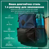 Пляшка для води ION8 1000 мл. (ЕКО пляшка) BPA Free, Aqua Пляшка для води ION8 1000 мл. (ЕКО пляшка) BPA Free, Aqua