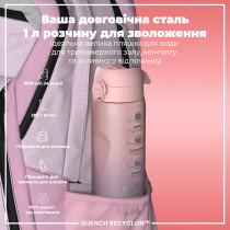 Пляшка для води ION8 1000 мл. BPA Free, Times To Drink, (ЕКО пляшка) BPA Free, Periwinkle &Rose Пляшка для води ION8 1000 мл. BPA Free, Times To Drink, (ЕКО пляшка) BPA Free, Periwinkle &Rose