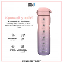 Пляшка для води ION8 1000 мл. BPA Free, Times To Drink, (ЕКО пляшка) BPA Free, Periwinkle &Rose Пляшка для води ION8 1000 мл. BPA Free, Times To Drink, (ЕКО пляшка) BPA Free, Periwinkle &Rose