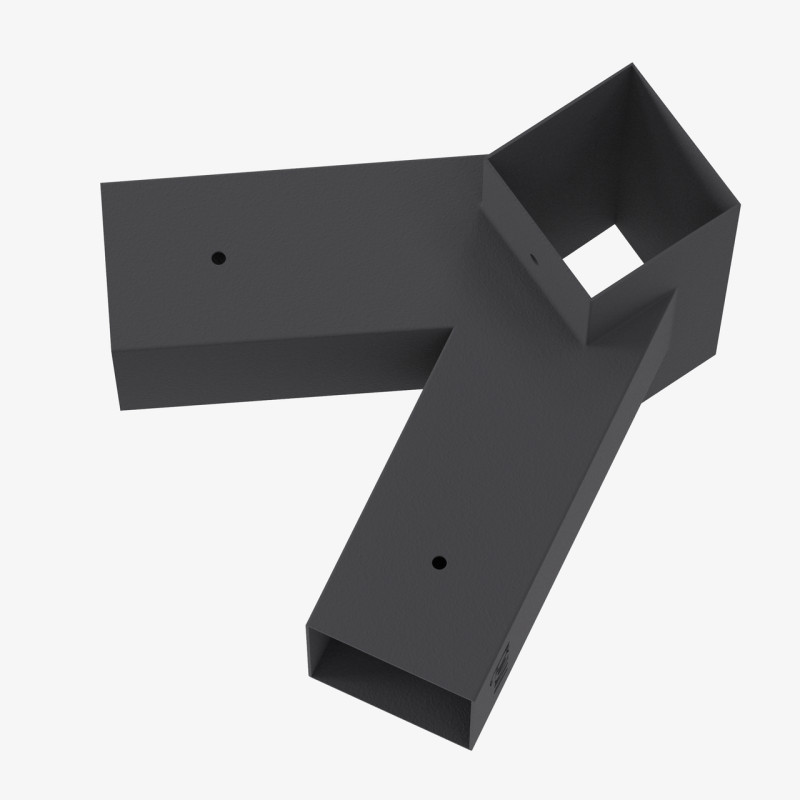 Кронштейн для соединения 3 брусьев под углом 120° | Соединение 3 сторон (модуль 120°)