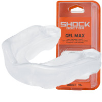 Капа Shock Doctor Gel Max, Взрослая (возраст 11+) Clear, Посадка: формируется под прикус, Термополимер, Прозрачный