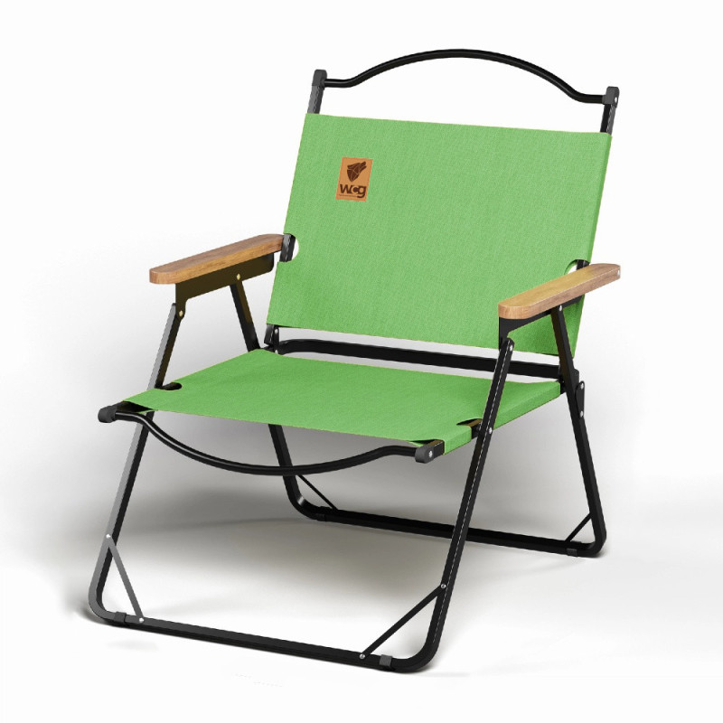 Стул раскладной со спинкой для кемпинга WCG Chill Зеленый