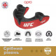 Капа OPRO Silver UFC Self-Fit, Доросла (вік 11+) Red/Black, Посадка: Кип'ятіння та компресійна клітка, плавники, Термопластик, Hi-Flow гель, Червоно-чорний